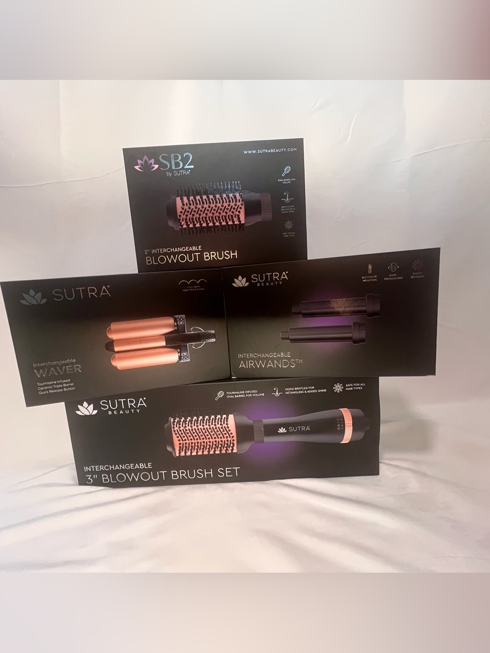 SUTRA Beauty Interchangeable Blowout Brush & AirWands Set New! Best Offer for u!